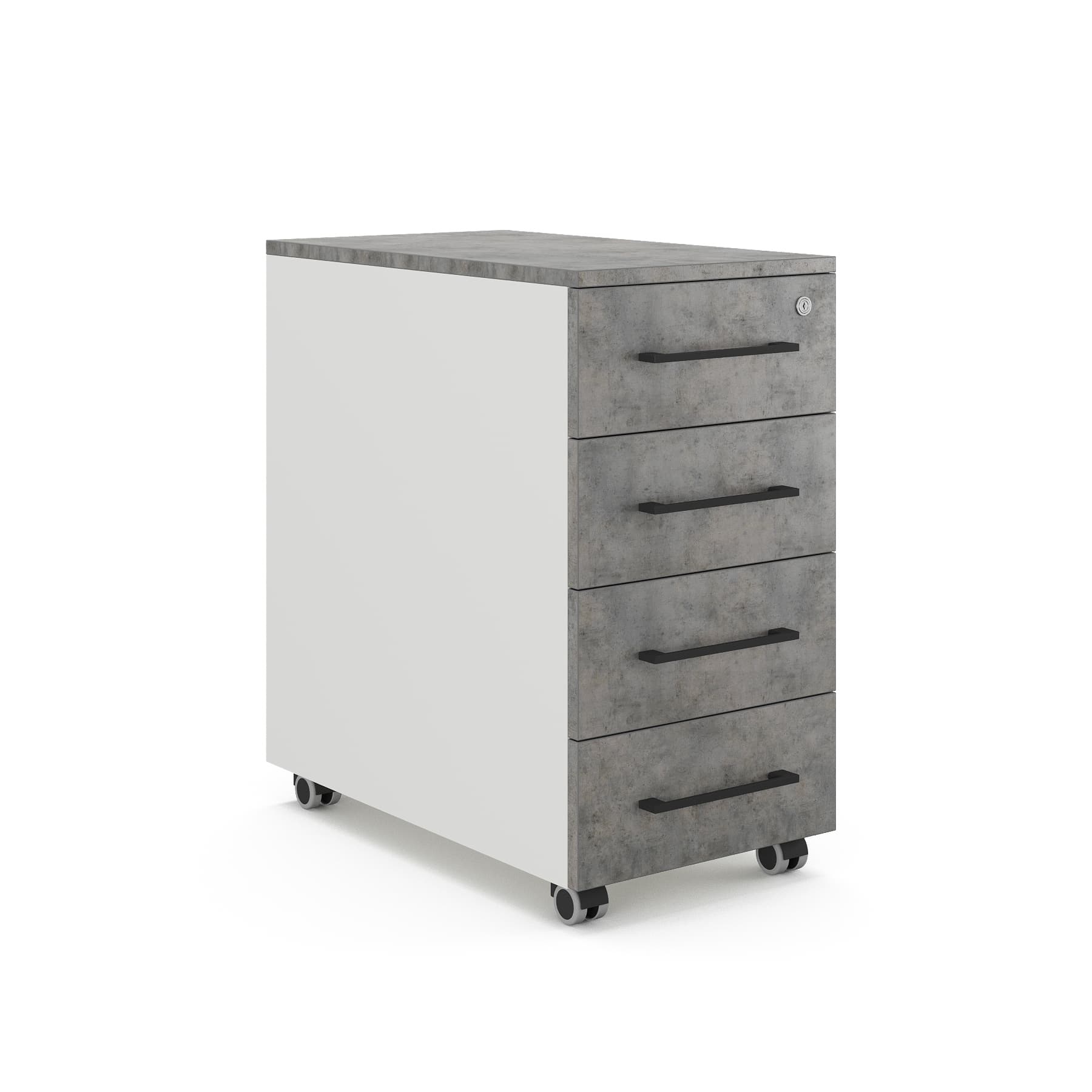 Тумба мобильная Kobor TМ4-40/50 white/chicago