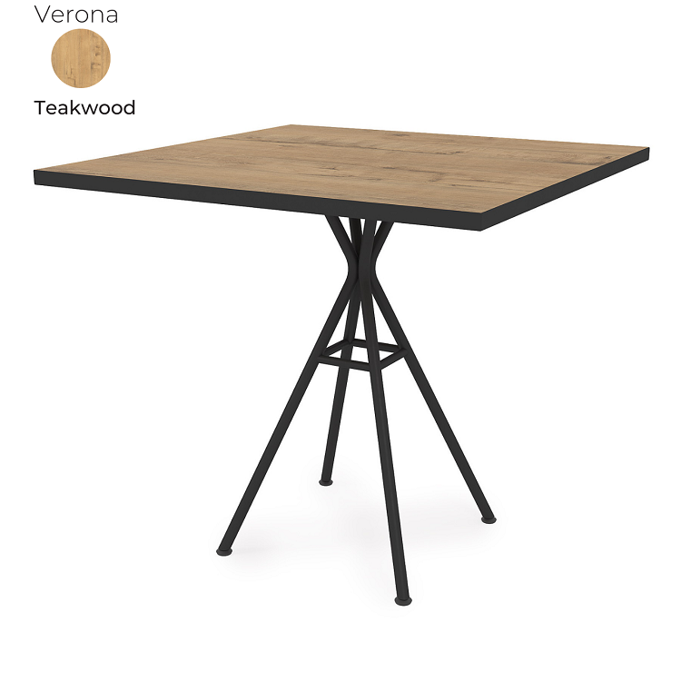 Стол обеденный квадратный Алсав 21Verona.008.K Teakwood