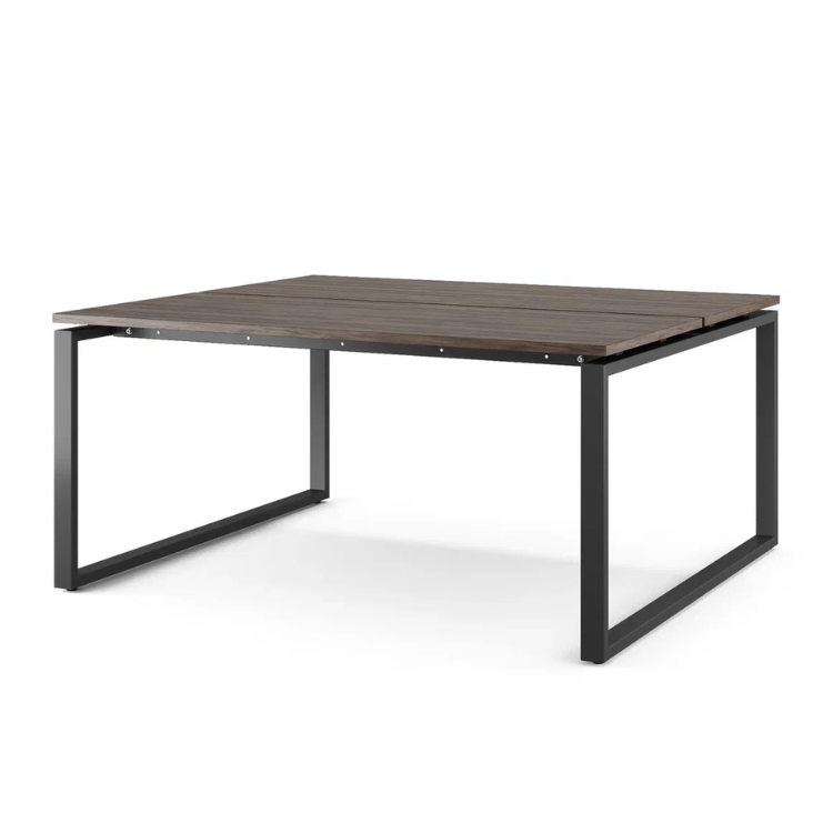 Стол офисный Kobor O1/2-80/120 black/charlston