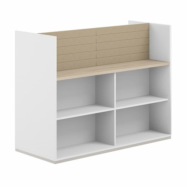 Стеллаж-комбо 1238 двухсторонний Norden Allegro AG.254.200.664.BG с экраном тканевым высоким