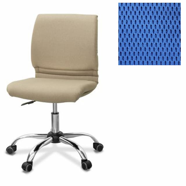 Офисное кресло для персонала Юнитекс Квадро Х2 ткань TW синяя