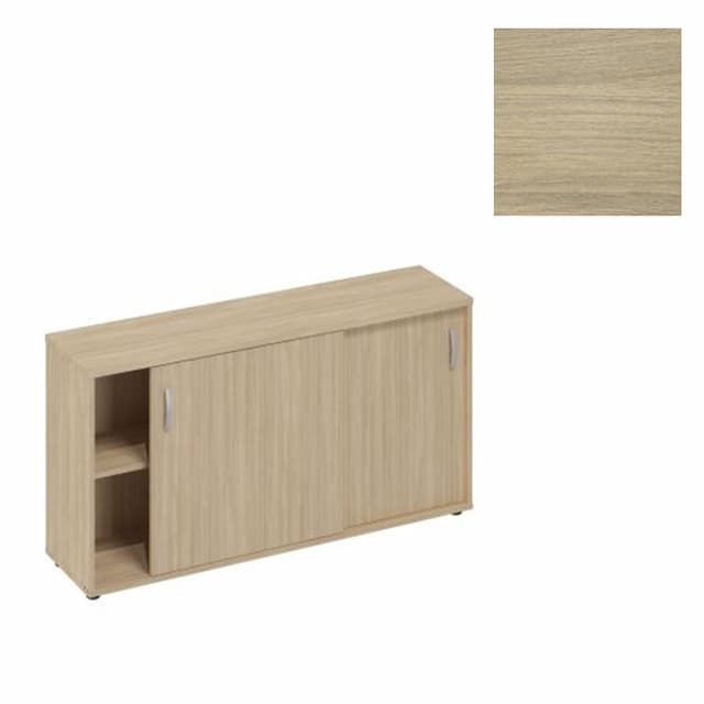 Шкаф-купе низкий (для 2-х столов 70) Юнитекс А4 (144.4x36.4x75.6) А4 303 ДК дуб скандинавский