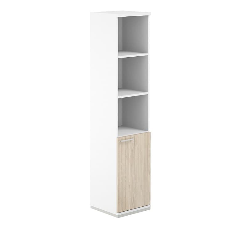 Шкаф полуоткрытый Norden Allegro AG.219.WH.WH.AR.R