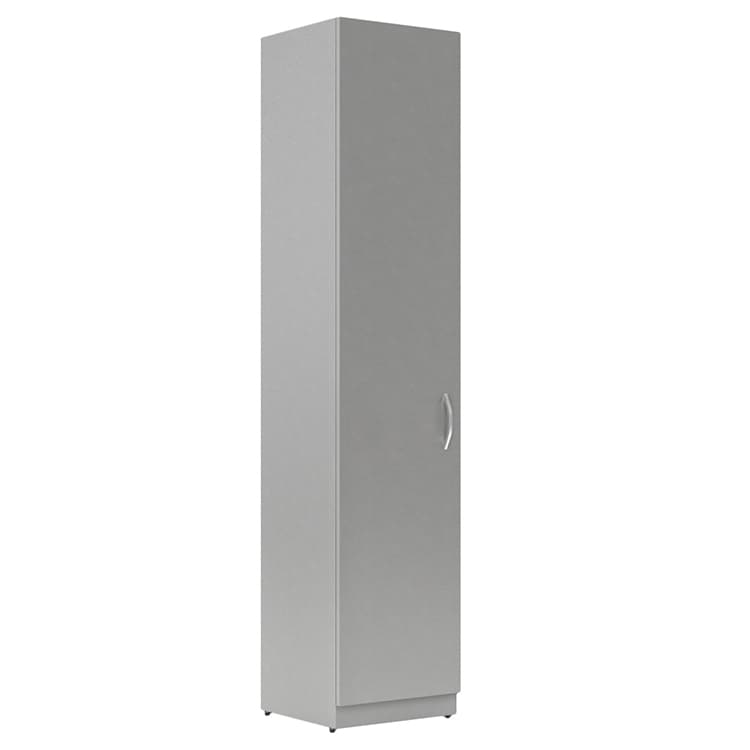 Шкаф колонка с глухой дверью Skyland SR-5U.1(L) серый 386х375х1815 SIMPLE