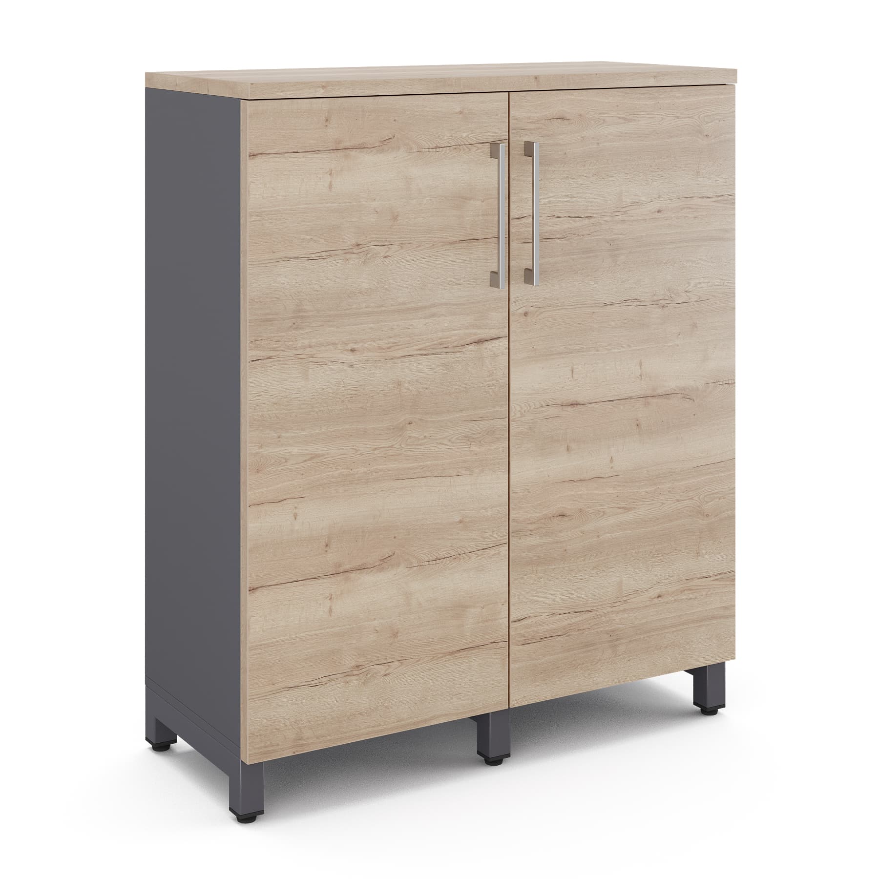 Шкаф распашной Kobor HR/3-90/60/M graphite/natural
