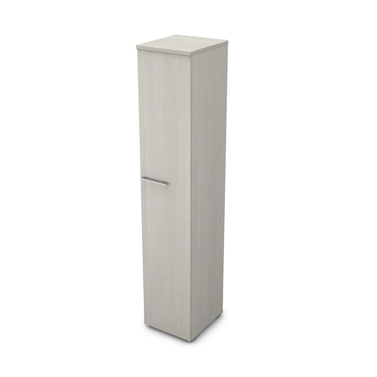 Шкаф пенал АЛСАВ Gloss line 9НП.005.1 Ivory/металл глянец