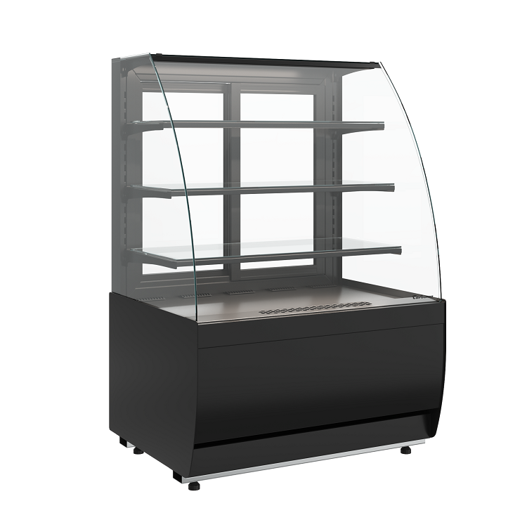 Витрина нейтральная Carboma FLANDRIA 2 K70 N 0,9-1 LIGHT (версия 2.0) (9005)