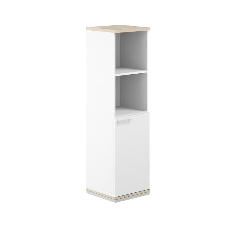 Шкаф полуоткрытый Norden Allegro AG.217.WH.AR.WH.R