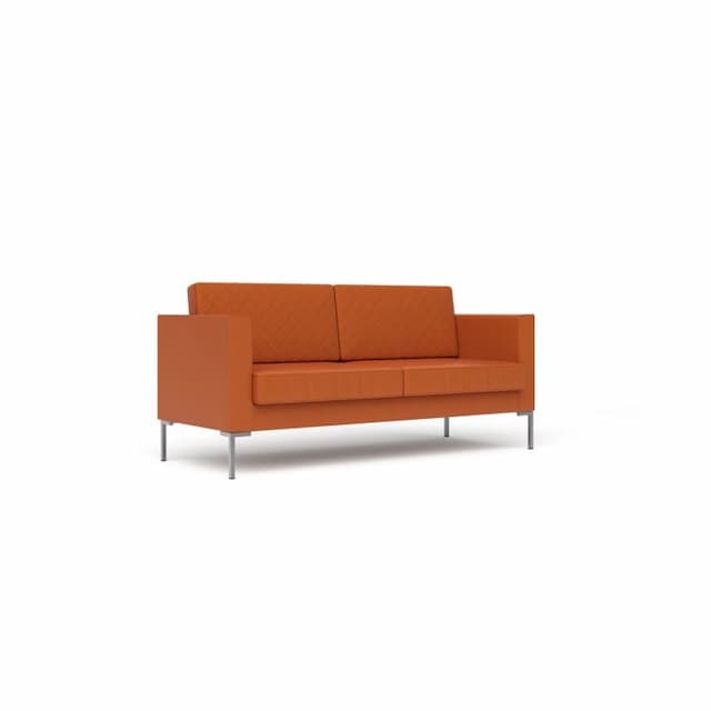 Диван 3-местный Юнитекс malta-3 Ml/3/Cn1120 экокожа премиум / оранжевая