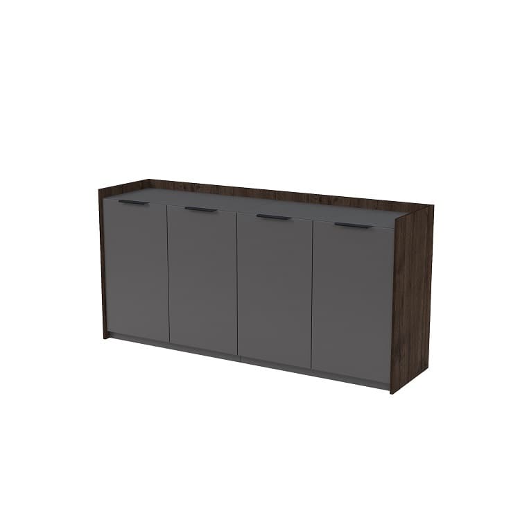 Тумба двусоставная Алсав MAGNETIC 15ТДС.802 (1768х460х860) брауни/graphit