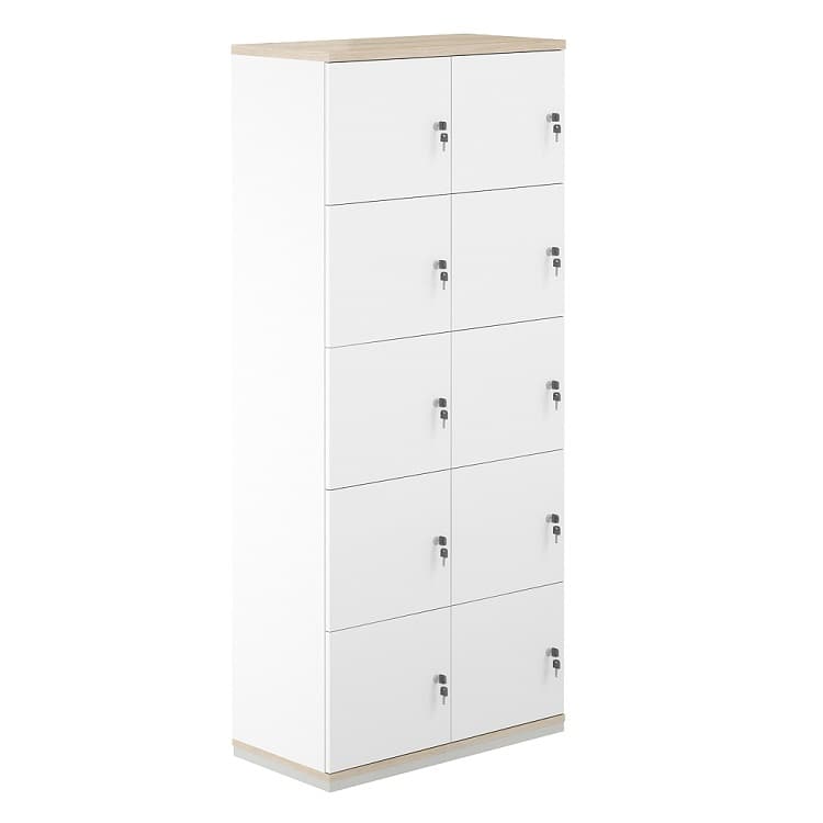 Шкаф-локер 10 ячеек Norden Allegro AG.234.WH.AR.WH