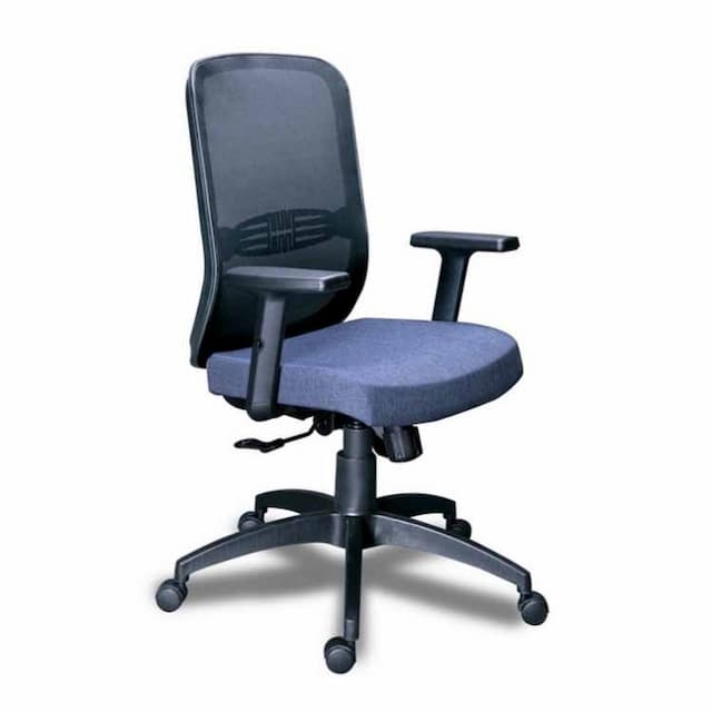 Кресло для персонала Мирэй Тайм 709 паук ТГЛС, сетка