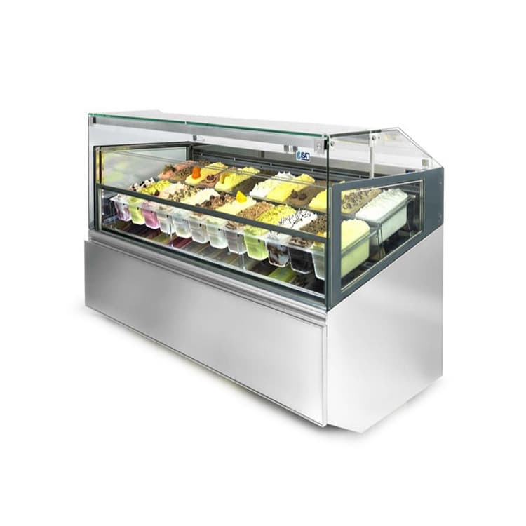 Витрина для мороженого ISA GELATOSUPERSHOW 155 RV H135