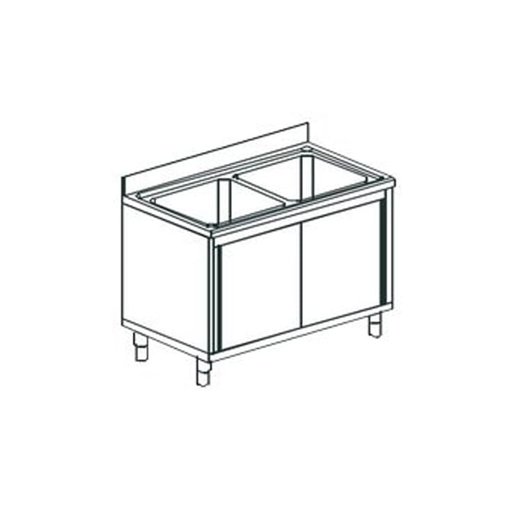 Ванна котломоечная APACH CHEF LINE L2P187-85SD