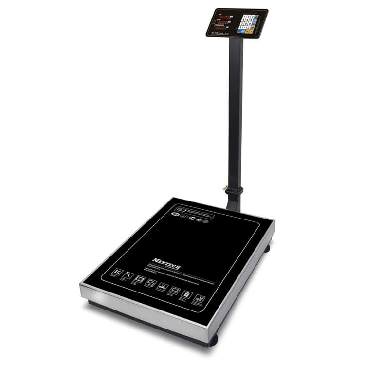 Торговые напольные весы MERTECH M-ER 333 ACLP-150.20/50 "TRADER" с расч. стоимости LED