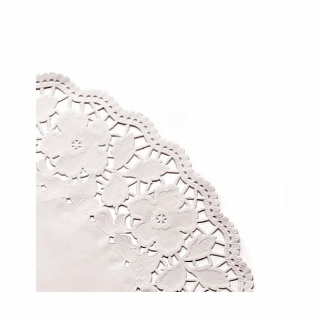 Салфетка ажурная белая d 16,5 см, 250 шт/уп, Garcia de PouИспания